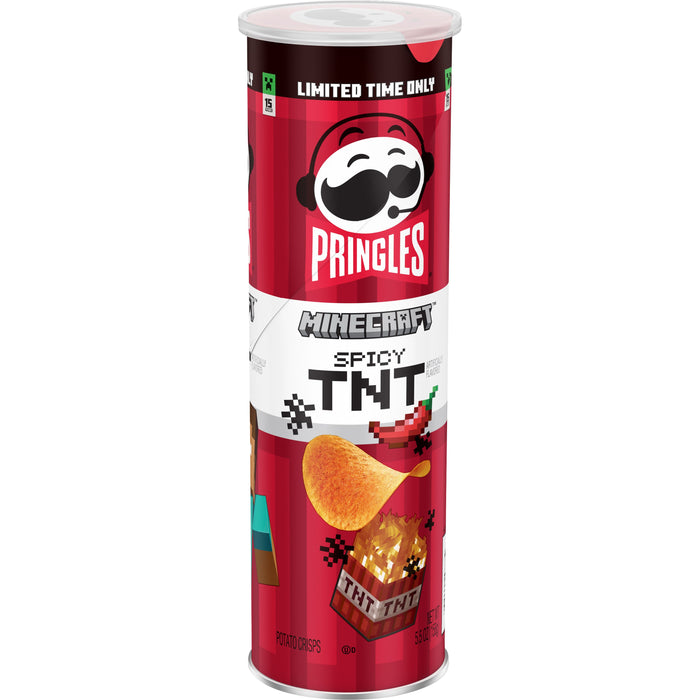 PRINGLES MINECRAFT SPICY TNT LIMITED ED., Patatine gusto piacente  (156g)