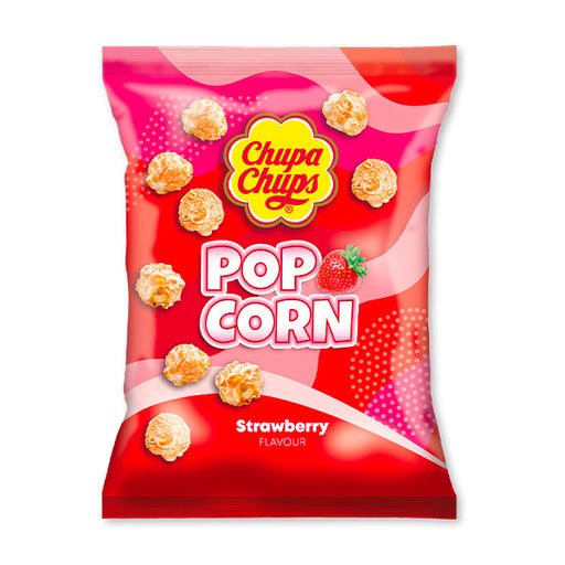 CHUPA CHUPS POPCORN STRAWBERRY, Popcorn gusto fragola (110g